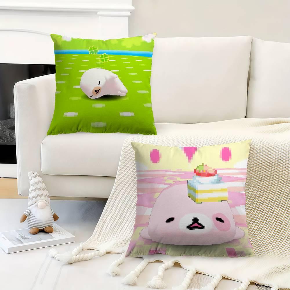 CUTE MMamegoma Seal Anime Pillow Cover Sofa Cushion Cover Home Room Decoration Children Gift