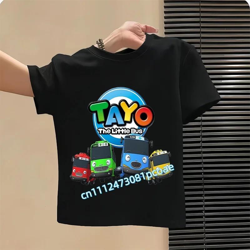 Hot Sale Tayo the Little Bus Cartoon Kids T-Shirts Girls Clothes Baby Boys T shirt Summer Short Sleeve Children Tops,ooo5837