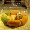 New Cloud-shaped Cat Bed with Pillow, Petal Bed, Warm Pet Bed for Autumn and Winter, and Small Dog Bed