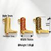 18K Gold-Plated Stainless Steel Shoe Pendant Charms for DIY Bracelets & Necklaces