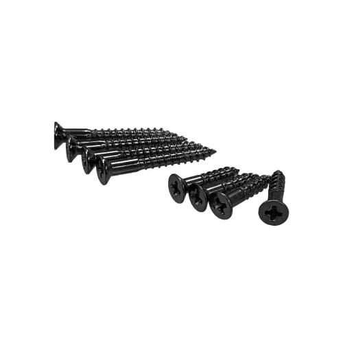 YJB PARTS Escutcheon Screws, Front and Rear, Set of 8, Made in Japan (Metric Size, Black)