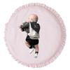 100cm Kids Round Ruffled Baby Play Mats Soft Cotton Crawling Pad Kids Game Mat Kids Room Decor