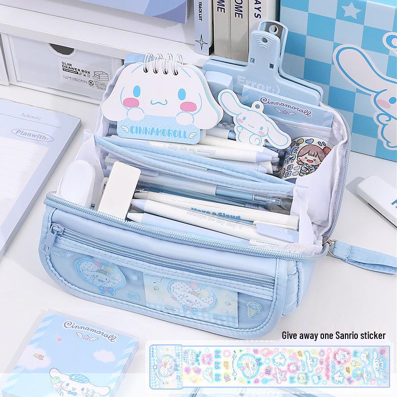 

Kuromi 9-Layer Large Capacity Pencil Case for Students - Cute Cartoon Design