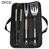 3/9/20 PCS For Camping Outdoor Spatula Fork Tongs Knife Brush Skewers BBQ Tools Set Stainless Steel Barbecue Utensil