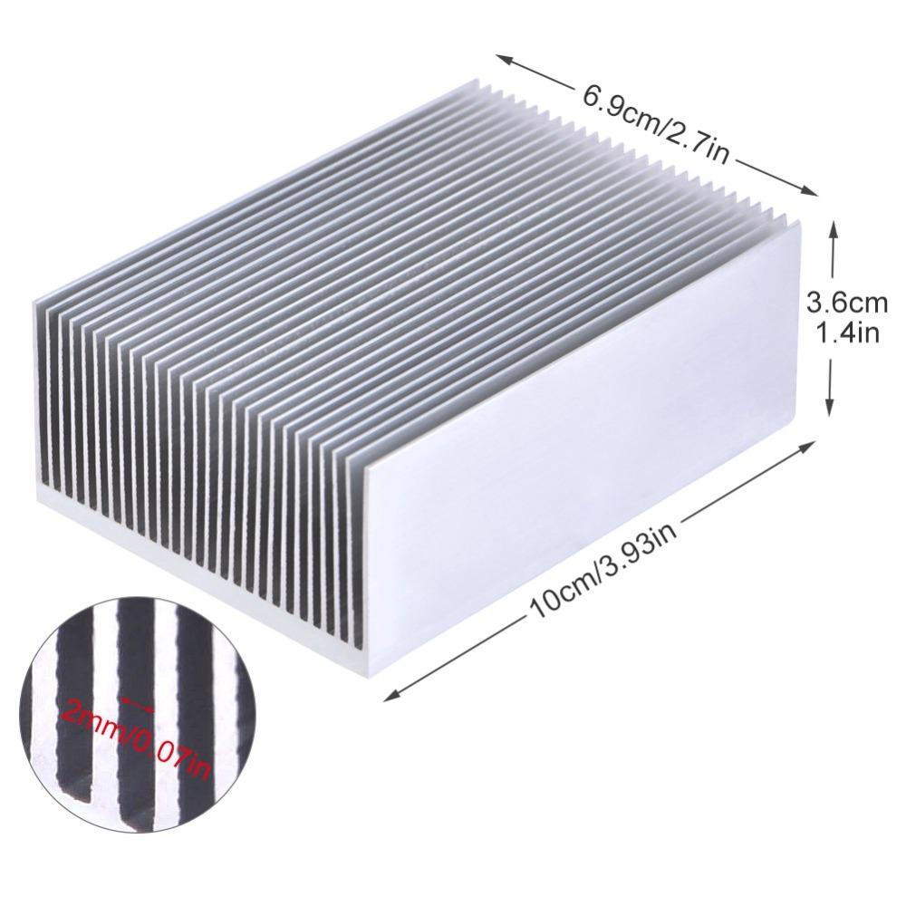 Cooler Fin 100*69*36mm Heatsink with 24 Fins Aluminum Material Heat Sink Cooling Chip High Power Led