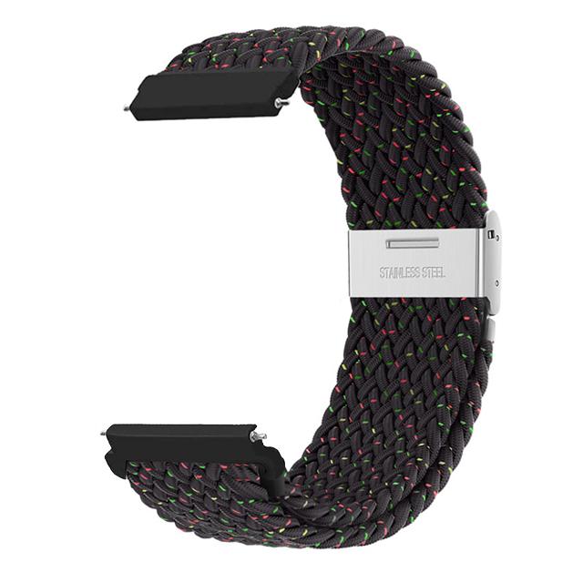 20mm 22mm Band for Samsung Galaxy Watch 7/4/6 Classic/5 Pro/Gear S3 44mm 40mm Nylon Braided Bracelet Correa Galaxy Watch 6 Strap
