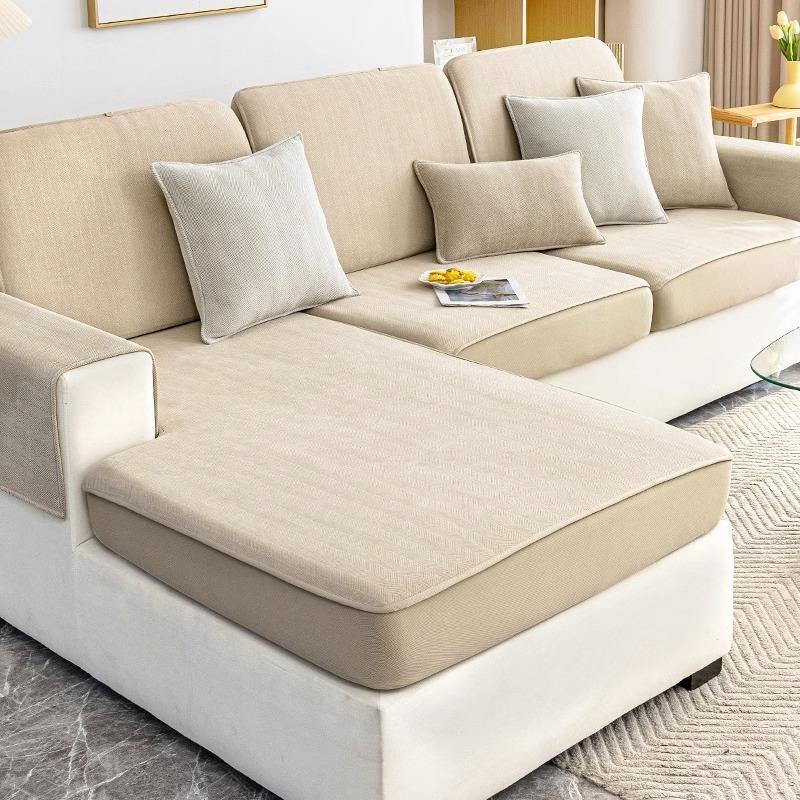 Elastic Chenille Sofa Seat Cover Anti-slip Stretch Pet Scratch Resistant Sofa Cushion Protector Cover