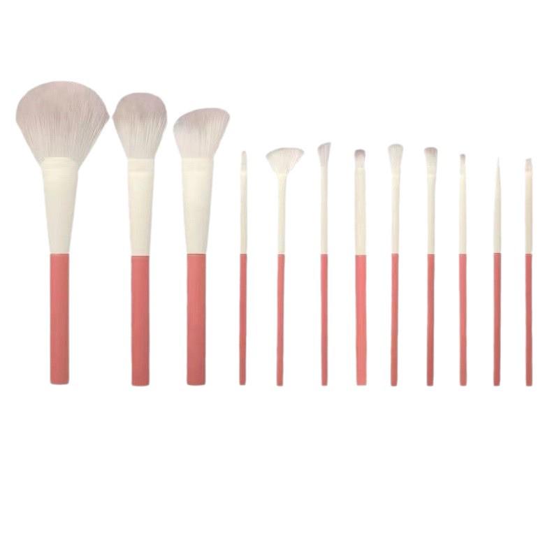 Série Vacances Set de 12 Pinceaux de Maquillage - Pinceaux Super Doux pour Fards à Paupières, Poudre Libre et Débutants