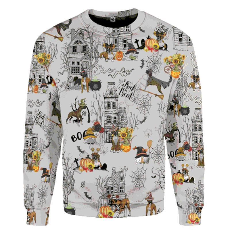 

Весенний 3D свитшот с цифровым принтом животных, с длинными рукавами, свободный, повседневный, с круглым вырезом, пуловер 5XL