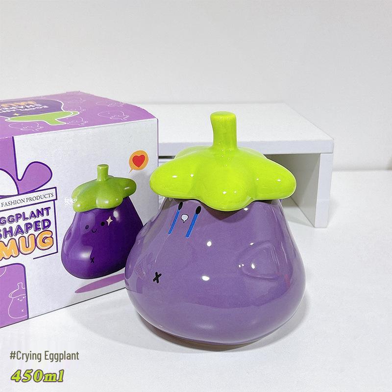 Creative Cartoon Cute Mug with Lid and Spoon - Large Capacity Ceramic Coffee Cup for Women & Couples