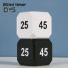 Rotierender Würfel-Timer, 5-15-25-45 Min., LED-Anzeige, Schiebeschalter, Pomodoro-Produktivitäts-Timer-Würfel, tragbarer Vibrations-Stummschaltalarm für Arbeit, Studium, Küche