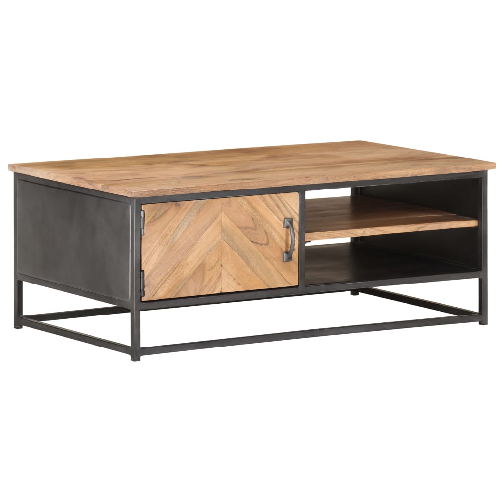 Coffee Table 90 X 50 X 35 Cm Solid Acacia Wood
