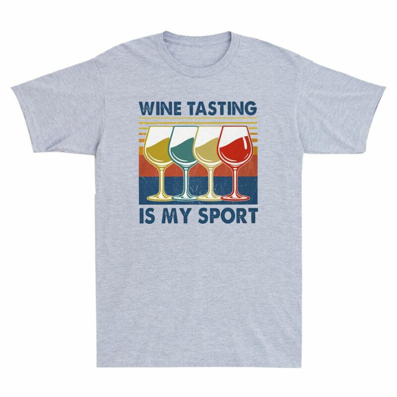 Sport Vintage Wine Wine Is Alcohol Tasting Unisex's Tee My Drinking Funny T-Shirt