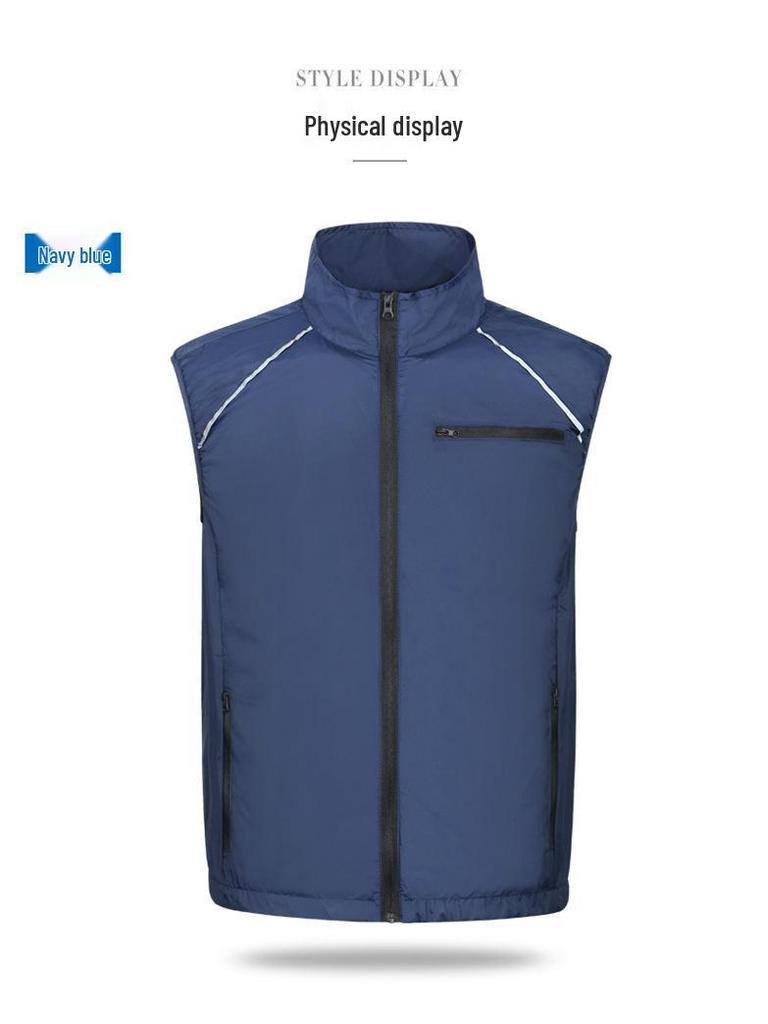Unisex Sleeveless Cooling Workwear with Fan for Summer Heatstroke Prevention