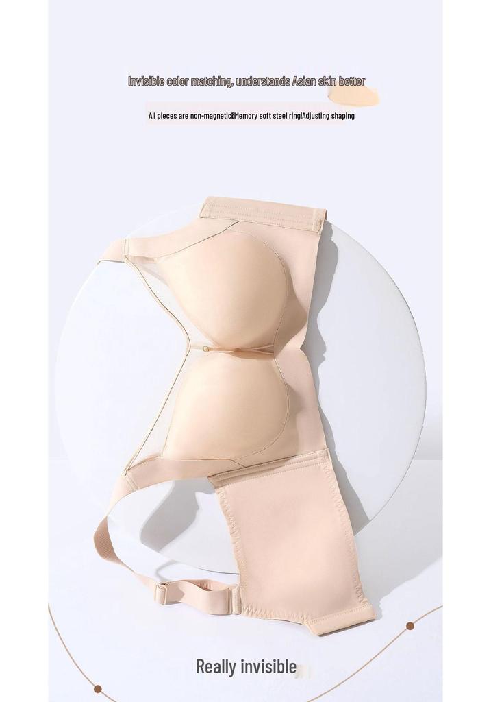 Wire-Free Plus Size Ultra-Thin Bra - Large Cup, Side Support, Anti-Sagging, Massage Cup, Push-Up Lingerie