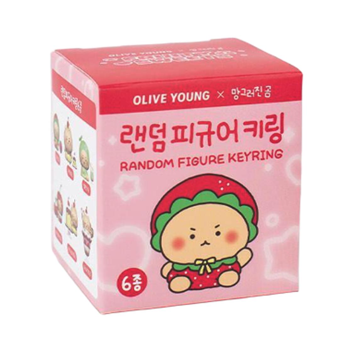 Olive Young x Manggeojin Bear Random Figure Keyring Sealed Case (1 Blind Box) ONE SIZE