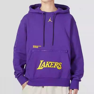Lakers NBA Sweatshirts Herren Lila Mit Kapuze Moderat Regular DR2422-504