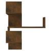 VidaXL 2x Floating Wall Corner Shelves Hanging Storage Furniture Bedroom Living Room Smoked Oak 815205
