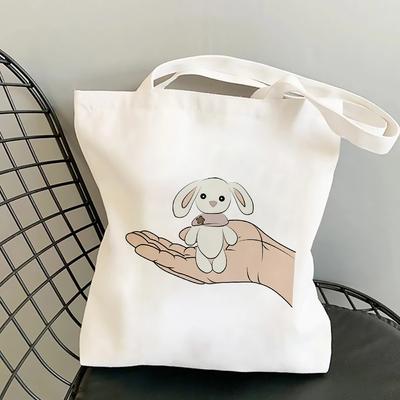 Sevimli Tavşan Oyuncak Kadın Moda Çanta Yaz Çanta Omuz Lüks Çanta Kadın Büyük Kapasiteli Tote Alışveriş Çantası Okul Çantaları