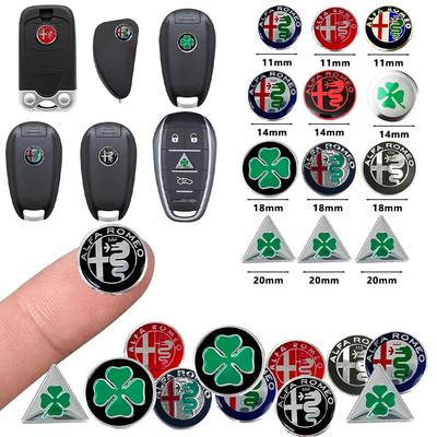 ESCF9 Car Key Stickers Auto Control Keychain Emblem Accessories For 156 159 147 4C 8C 166 Giulia Giulietta Mito Stelvio GT
