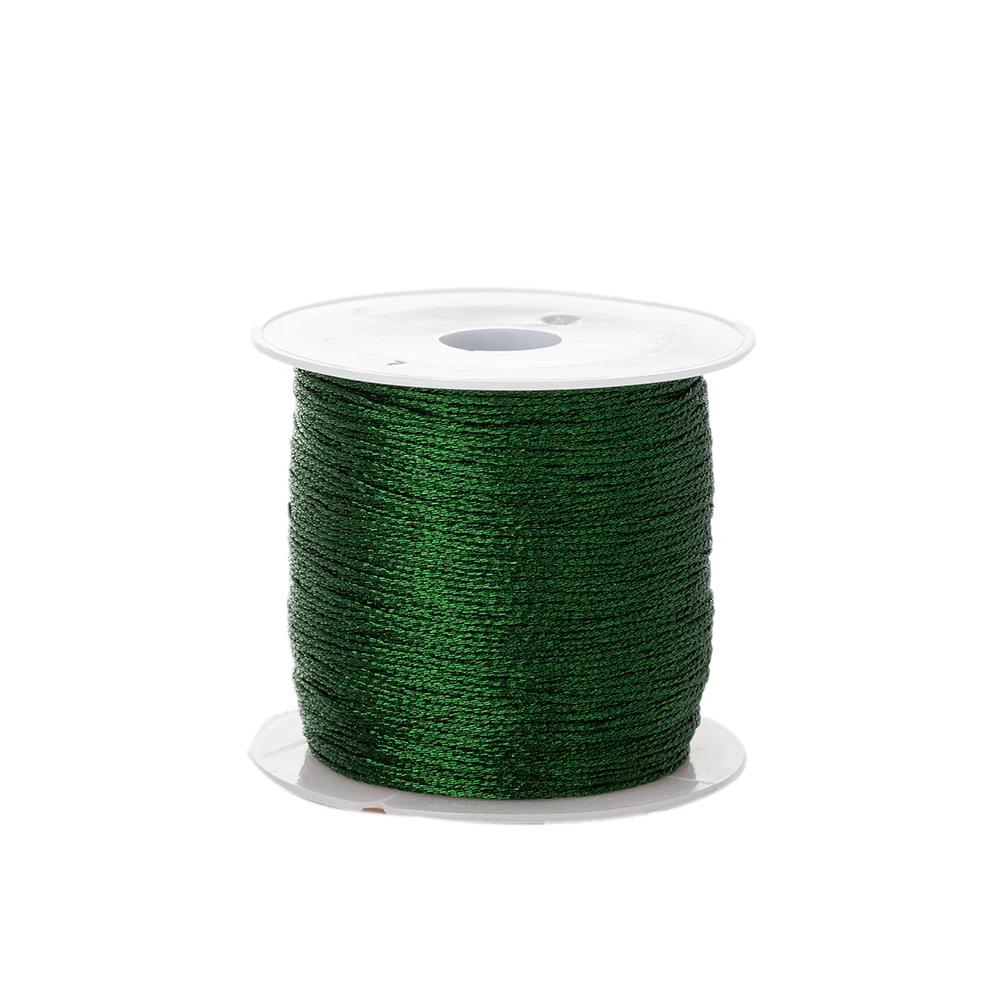 50Meters 0.4mm Colorful Thread For DIY Handmade Necklace Bracelet Braided Rope Embroidery Crochet String Jewelry Making 2046