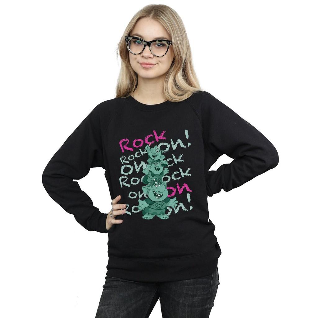 Disney Womens/Ladies Frozen Trolls Rock On Sweatshirt