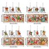 36pcs Christmas Wooden Gingerbread Man Ornaments Christmas Tree suspension Decorations Christmas Party Decoration
