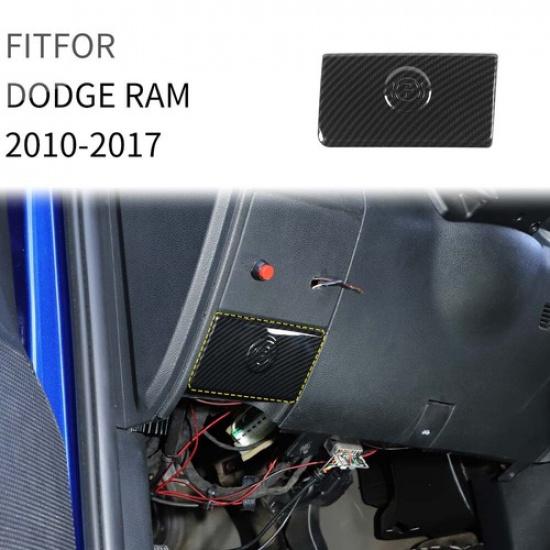 Carbon Fiber Electronic Handbrake Switch Panel Trim For Dodge Ram 1500 2010-2017