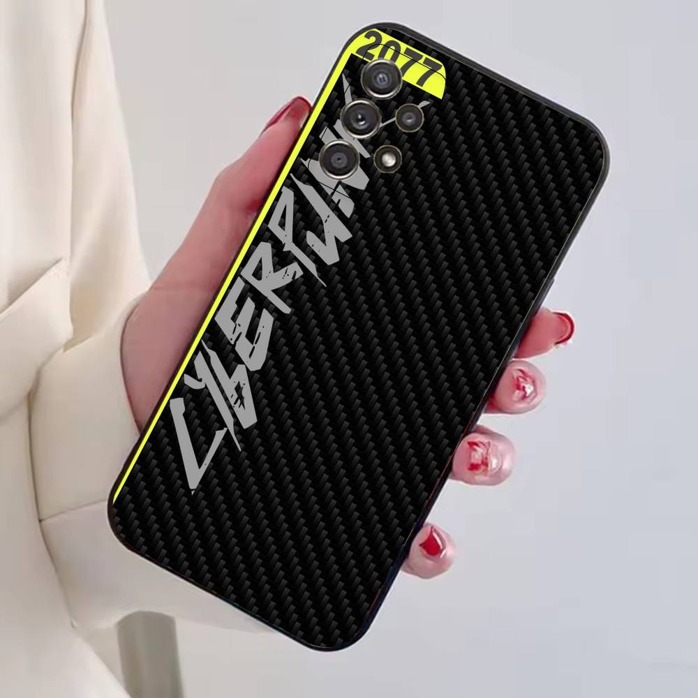 Custodia per Telefono Gioco C-Cyberpunk Silicone Nero Morbido Per Samsung S25,S24,S21,S22,S23,S30,Ultra,S20,Plus,Fe,Lite