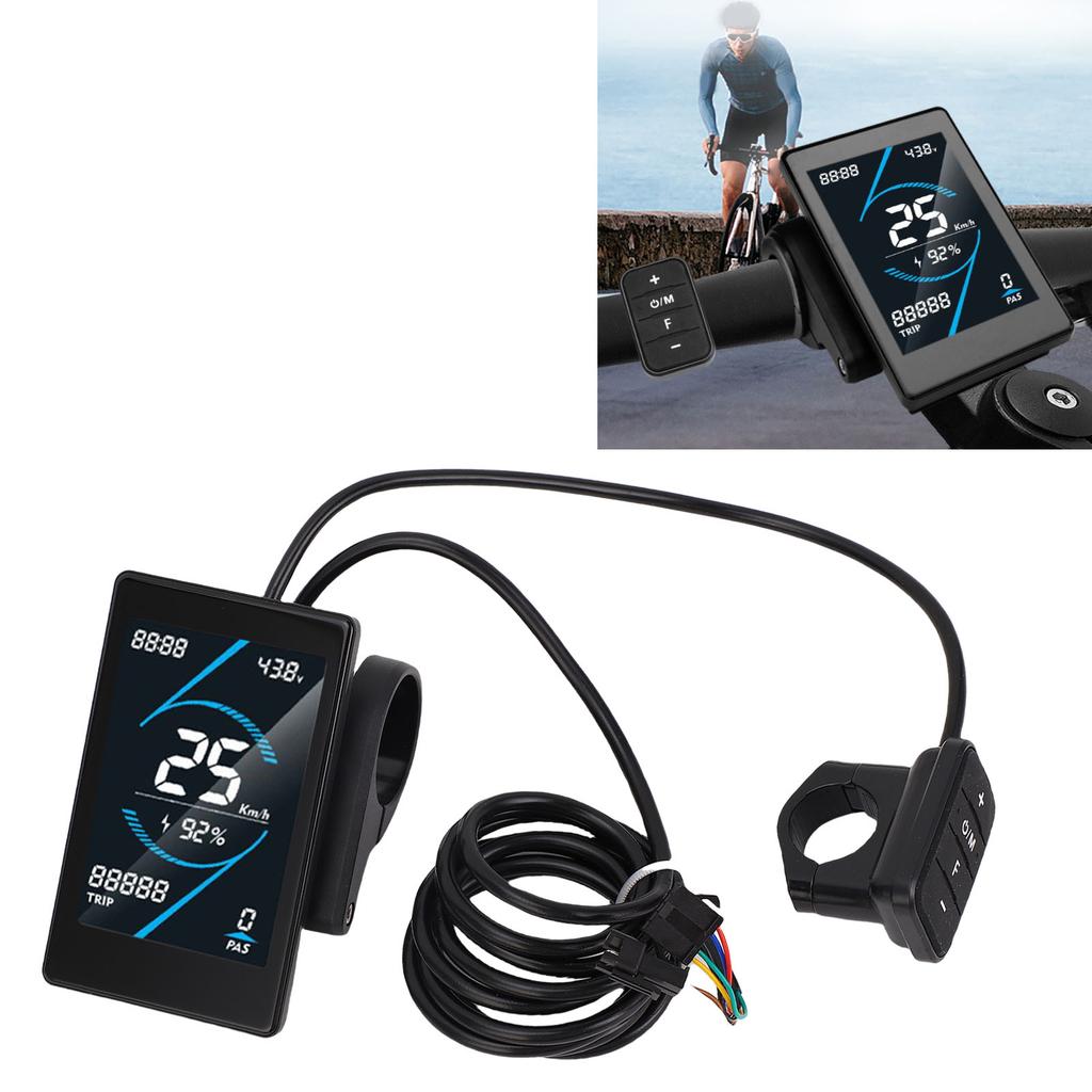 Electric Bike LCD Display T5S Electric Scooter LCD Panel with SM Connector 24-72V for Cycling