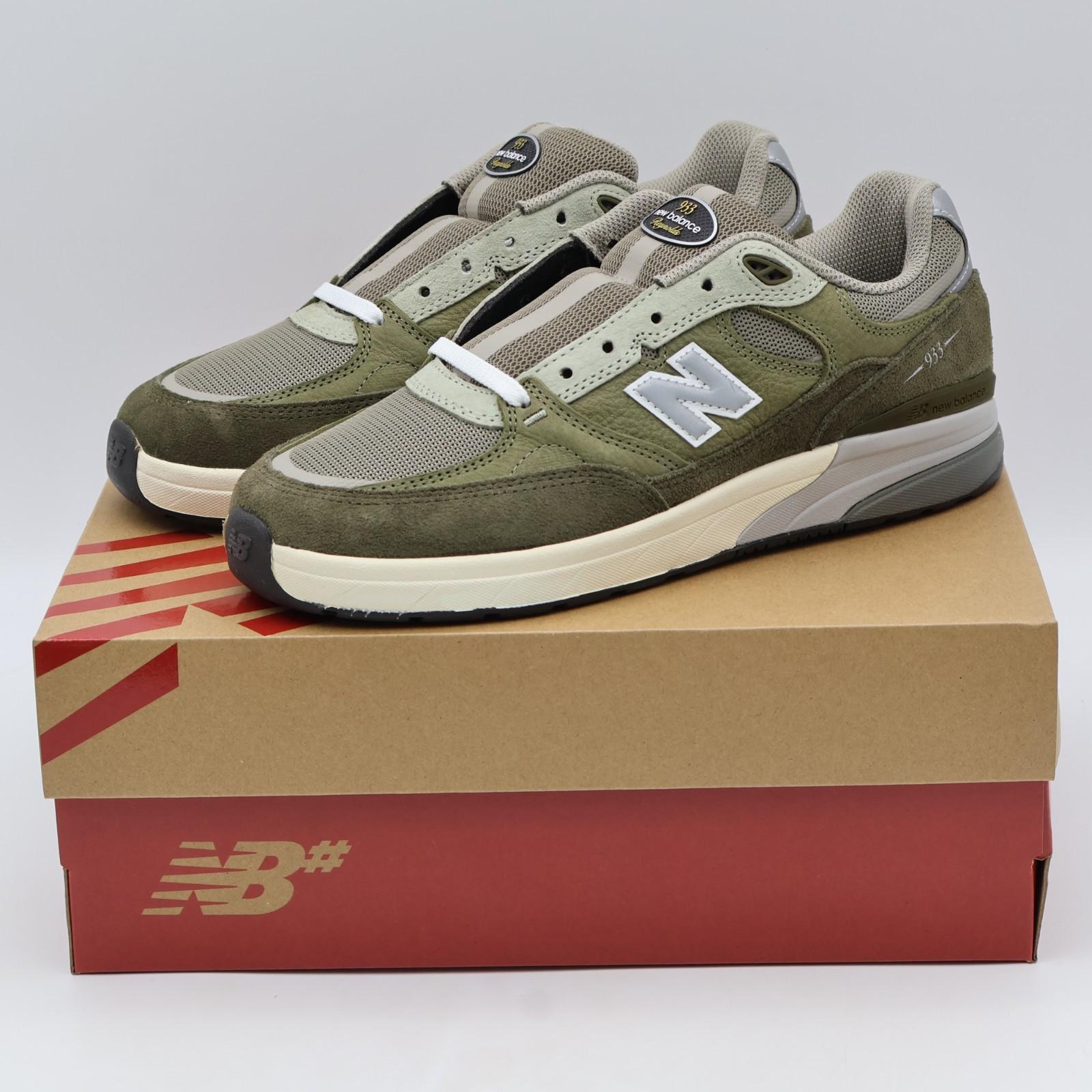 NM933JKL Эндрю Рейнольдс A New Balance Numeric 933 Оливковый Оливковый (Мужской) 9.5