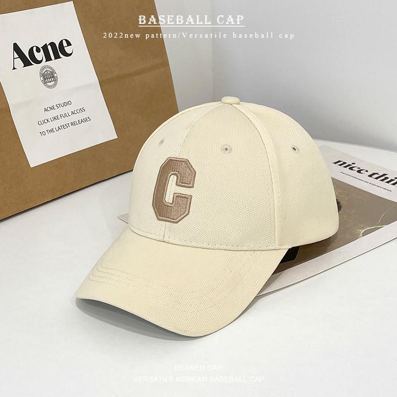 Cotton Simple Adjustable Baseball Hat For Women Summer Sun Cap Protection