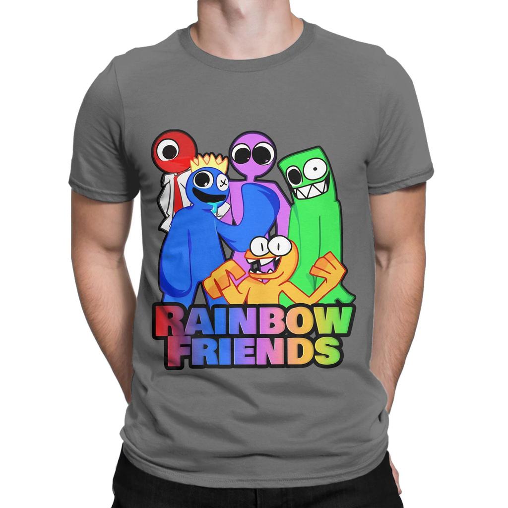 Rainbow Gaming Friends Hug it Out Graphic 100 Cotton TShirt Rainbow Gaming Friends Tops Tees For Unisex