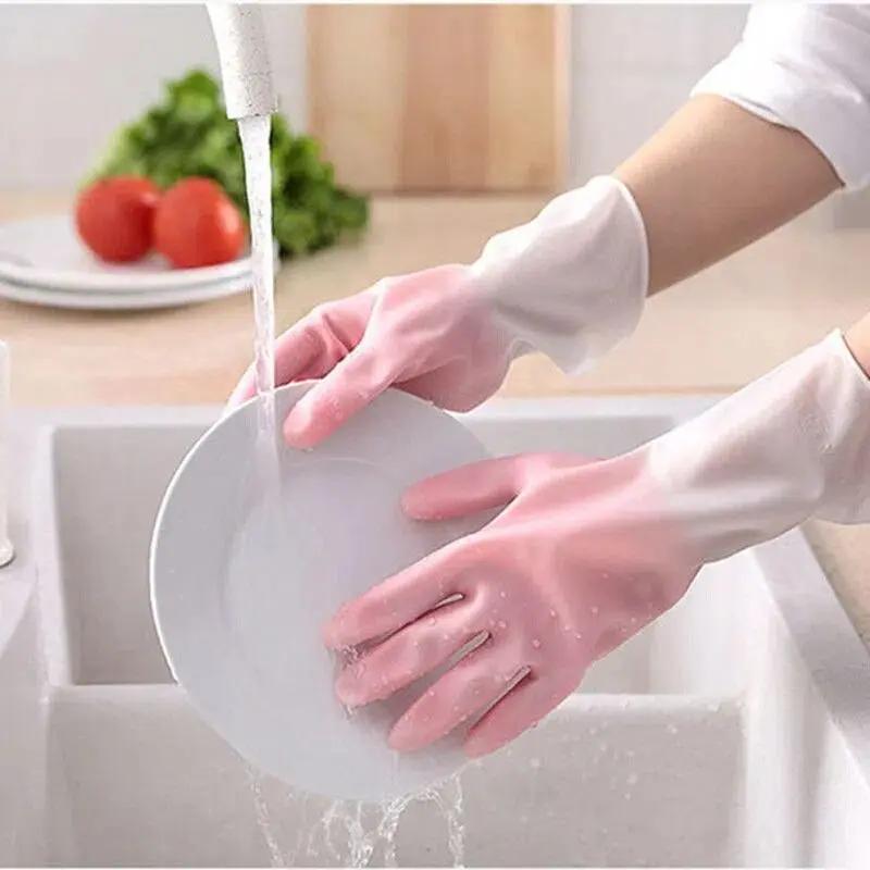 

Premium Household Cleaning Gloves, Waterproof Kitchen Dishwashing Gloves, Non-slip Housework Gloves, Durable Laundry Was 1pcs