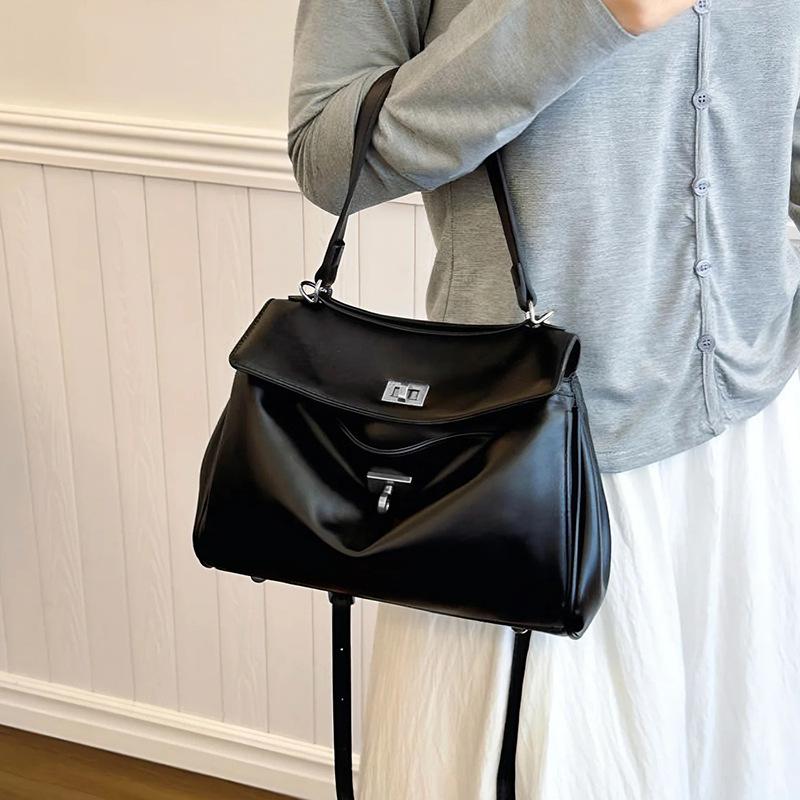 Nuova Borsa a Tote Calda Vera Pelle Donna Borsa Moda Retrò Pelle Grande Capacità Casual Manico Singolo Borsa con Manico Superiore Pelle di Mucca