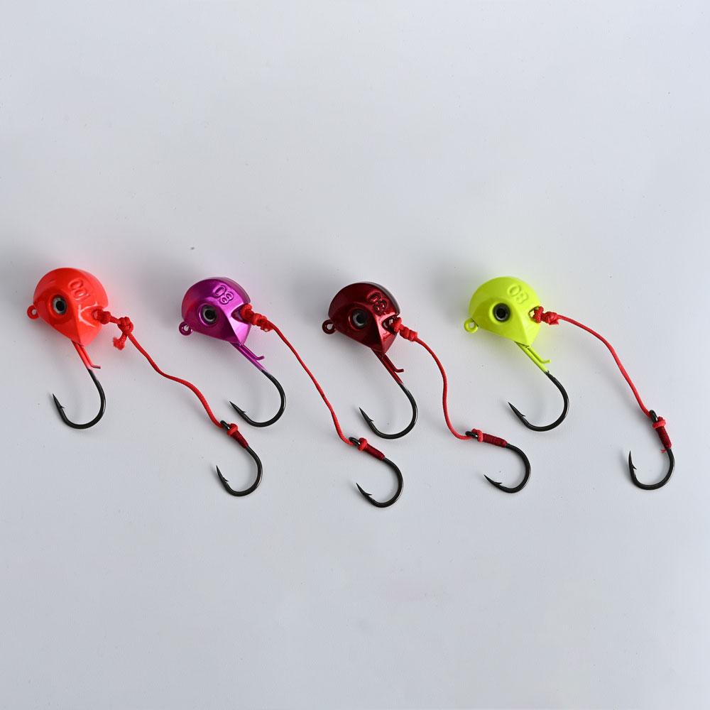 1 ks Tuata Tenya Jigová hlava Nástraha 40g 60g 80g 100g 120g 140g Mořský rybolov Jigy Kabura Madai Jig Shore Jigging Háček Mustad