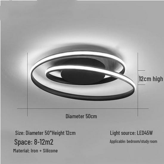 2024 Modern LED Bedroom Ceiling Light: Creative, Stylish, Simple