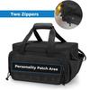 14-inch Black Canvas Electrician Tool Bag, Lightweight and Durable Handbag