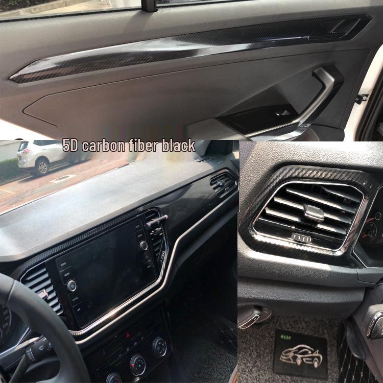 Volkswagen T-ROC Center Console Carbon Fiber Interior Sticker