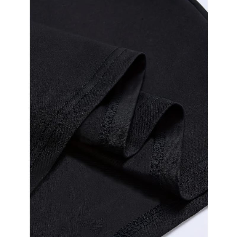 Europäische Größen Herren Grafik-T-Shirt mit Buchstabenaufdruck Lässig Kurzarm