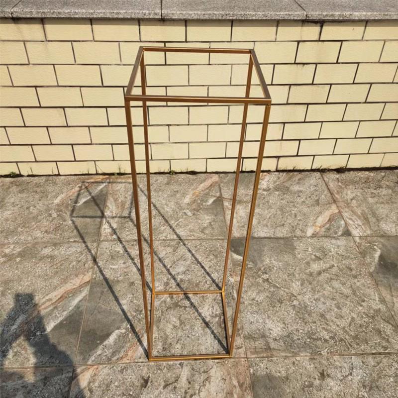 Wedding Iron Art Aisle Markers: Square Frame Flower Column Ornaments