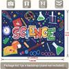 2D Cartoon Science Backdrop, Classroom Lab Theme Photography Background