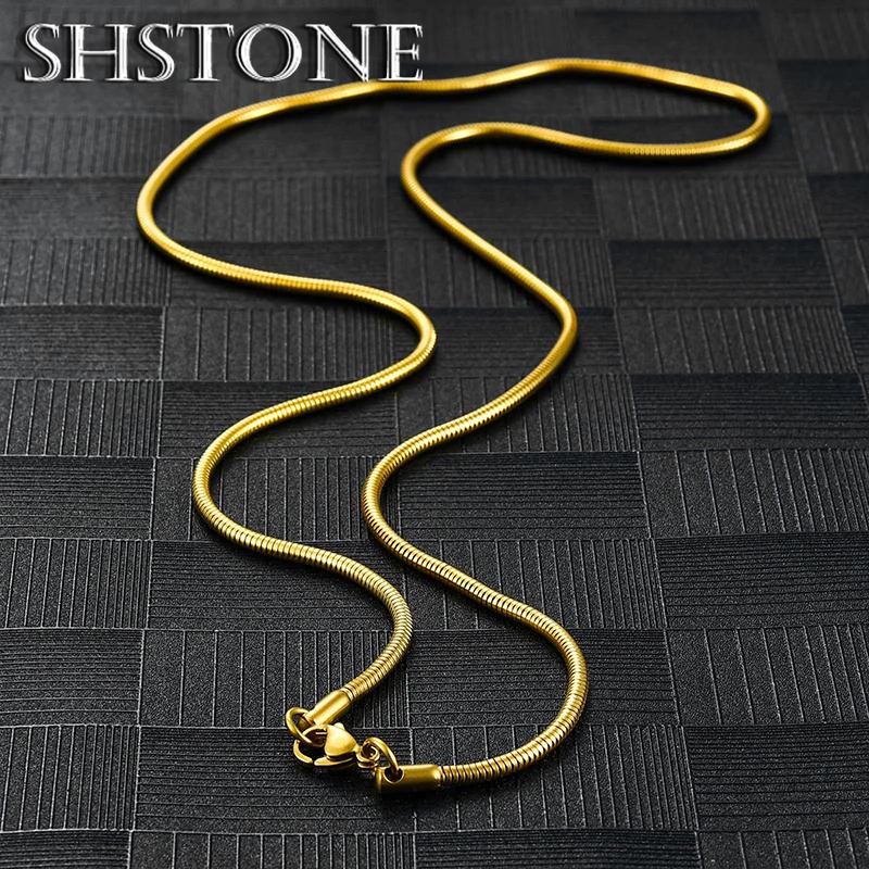 925 Sterling Ezüst Szélesség 1mm/2mm/3mm Kerek Kígyólánc Divatos 40-75cm Ezüst Nyaklánc Nőknek Férfi Ékszer Party Ajándékok