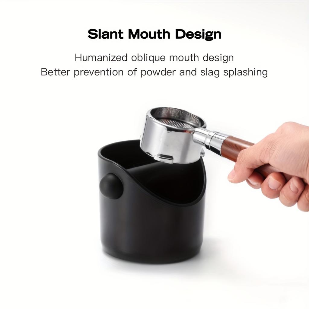 Mini Espresso Coffee Knock Box with Removable Knock Bar and Non Slip Base