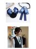 Women's Professional Floral Collar Accessory Set: Bow Tie for Bank, Postal, Flight Attendant, and Service Uniforms
