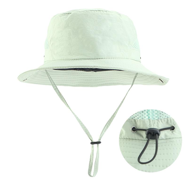 Outdoor Waterproof Bucket Hat Summer Female Anti-ultraviolet Sunshade Mountaineering Sun Hat Parent-child Anti-sun Hat