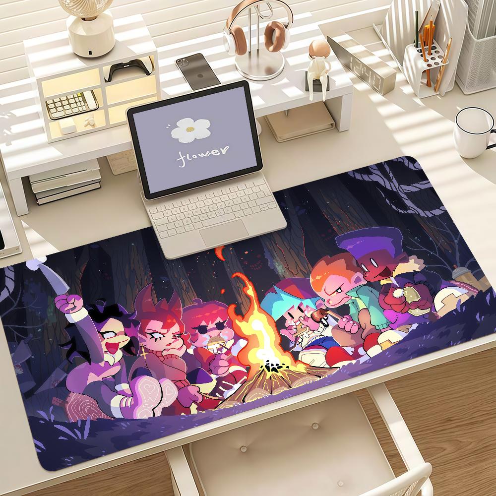 Game F-Friday Night F-Funkin Cool Mouse Pad Anti Slip Rubber Edge Locked Thickened Laptop Gaming Desk Mat