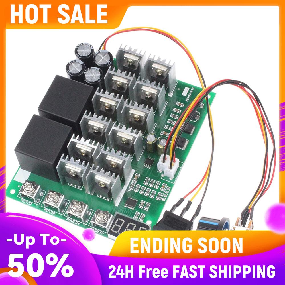 

DC10V-55V Motor Speed Controller 12V 24V 36V 48V 60A Forward Reverse Converter 100A Max with Knob Switch Electrical Equipment China Mainland