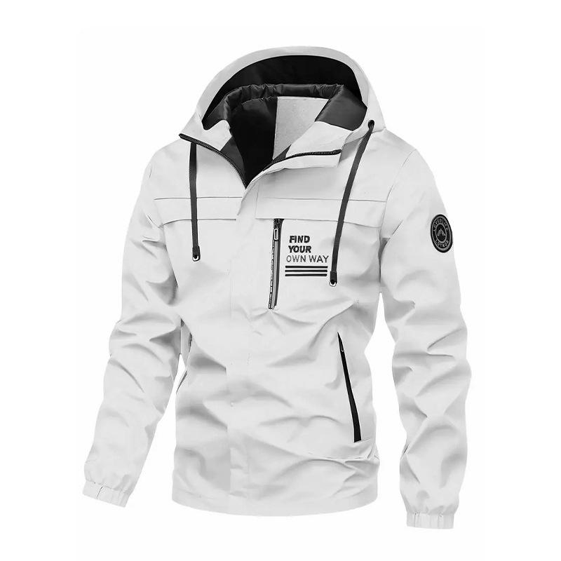 European Style Men's Windproof Waterproof Outdoor Jacket - Autumn/Winter 2026 Collection