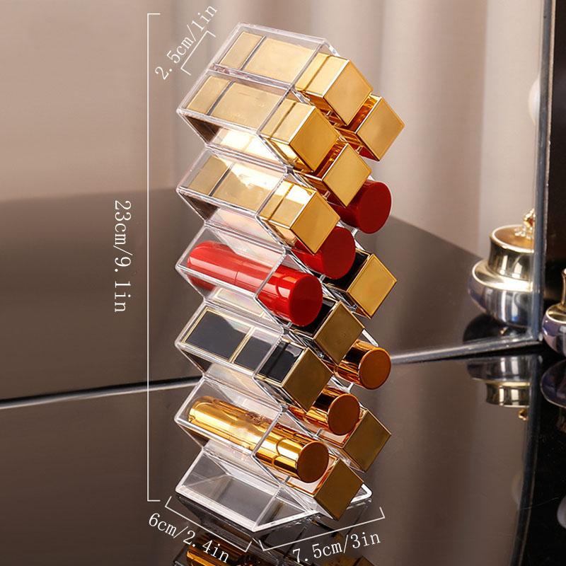 Vertical Lipstick Storage Rack, Lipstick Storage Box, Cosmetics Storage Box Display Stand for Lipstick Glaze Lipstick Rack